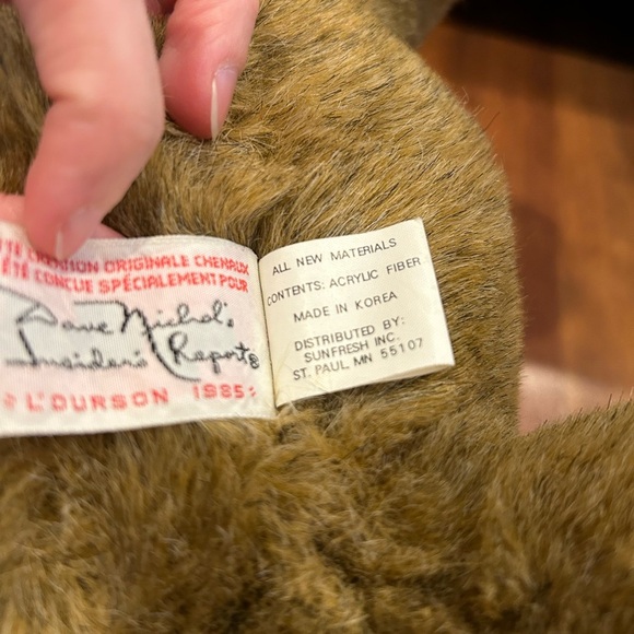 Vintage 15" Chenaux Teddy Bear President's Choice Dave Nichol's Insider Report - Picture 7 of 8